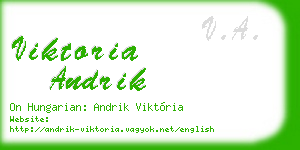 viktoria andrik business card